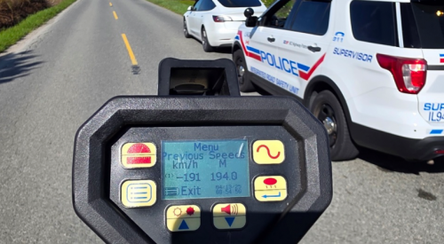 Ontario driver flies by BCHP officer at 'ridiculous' speed, gets vehicle impounded