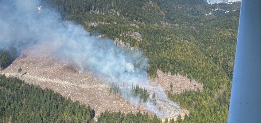 UPDATE: Wildfire northeast of Squamish listed as under control